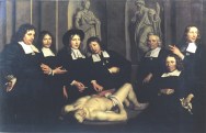 La lección de anatomía del doctor Willem van der Meer; Adriaen Backer,